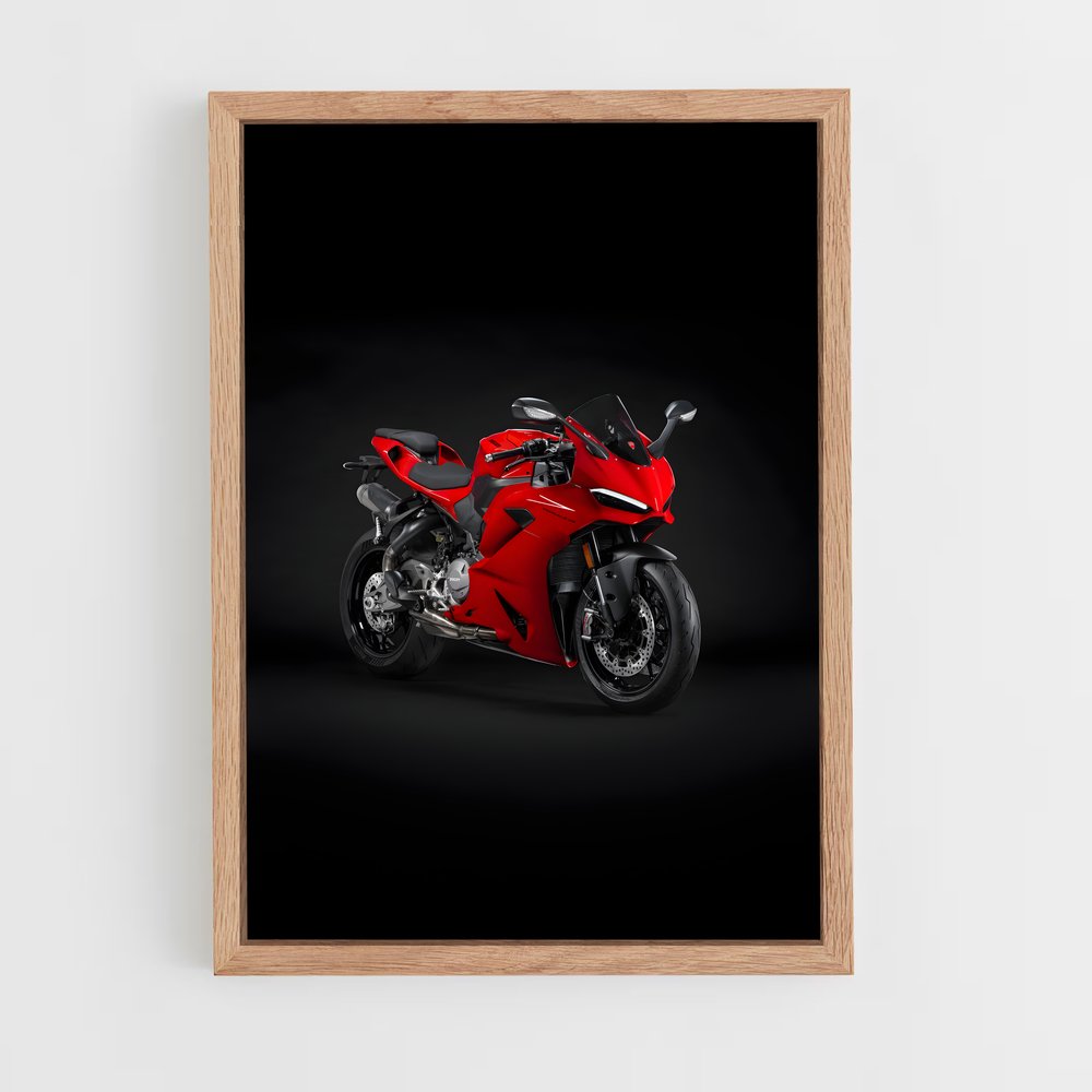 Poster Red Shadow – affiche Ducati (vue 4)